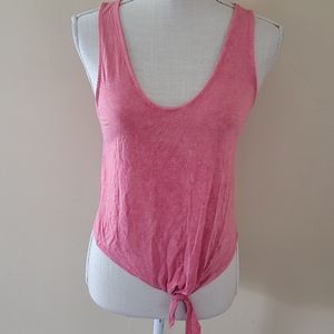American Eagle pink ringspun tank size xs
